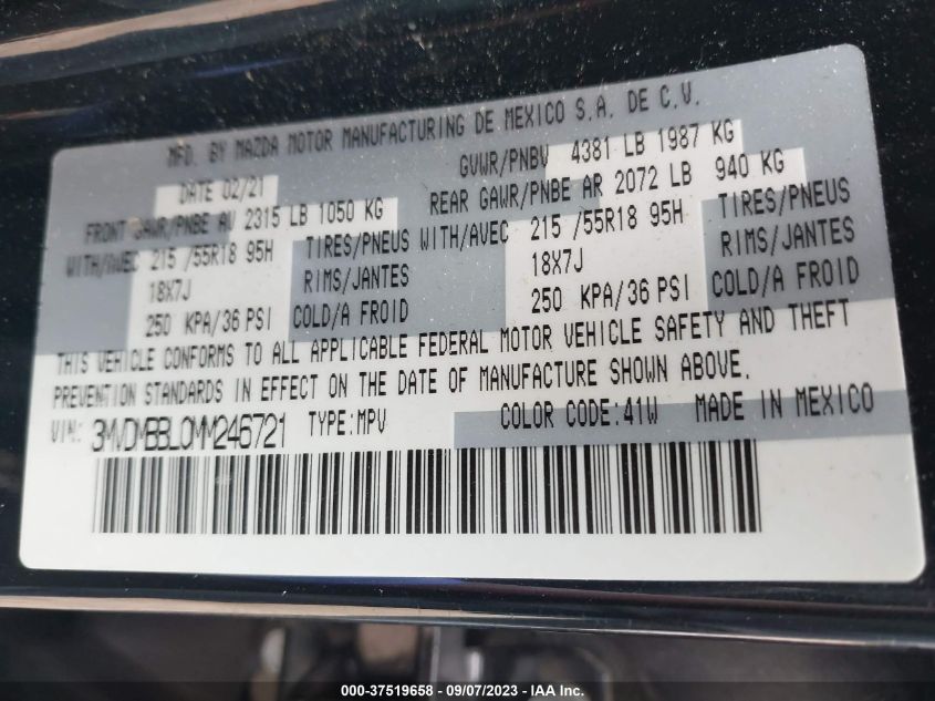 2021 MAZDA CX-30 SELECT - 3MVDMBBL0MM246721