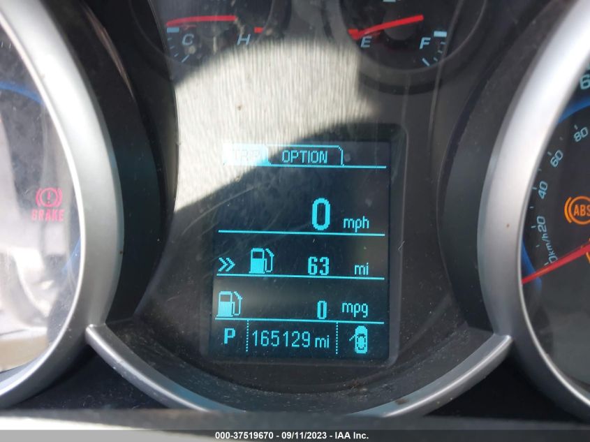 2013 CHEVROLET CRUZE LT - 1G1PK5SB4D7150011