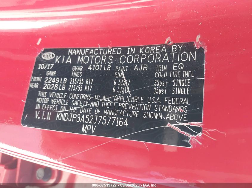 2018 KIA SOUL + - KNDJP3A52J7577164