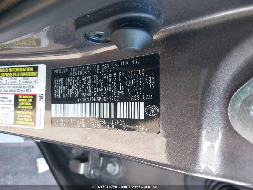 2023 TOYOTA CAMRY LE - 4T1R11BK6PU075762