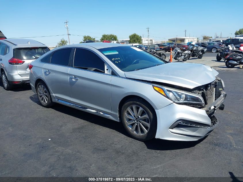 2015 HYUNDAI SONATA 2.4L SPORT - 5NPE34AF3FH049437