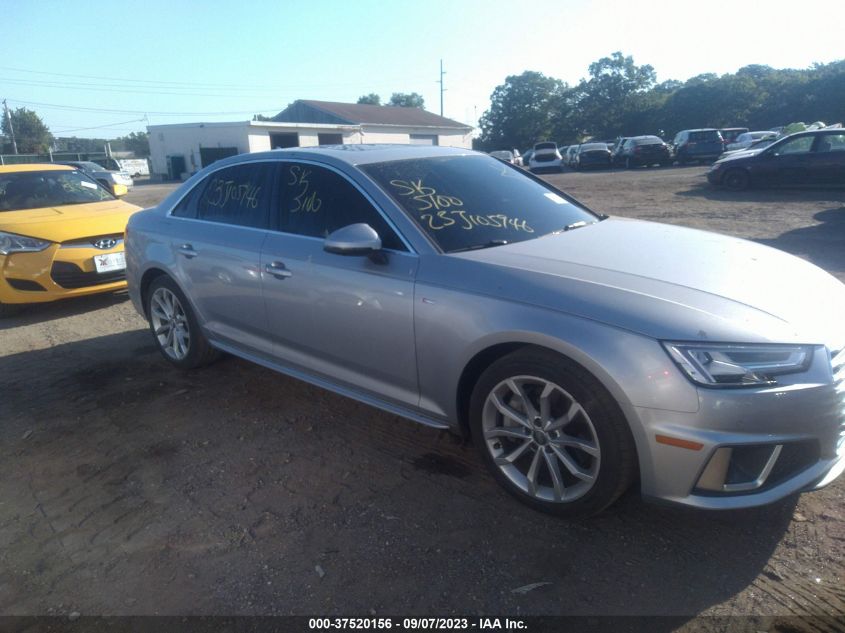 2019 AUDI A4 PREMIUM PLUS - WAUENAF45KA040141