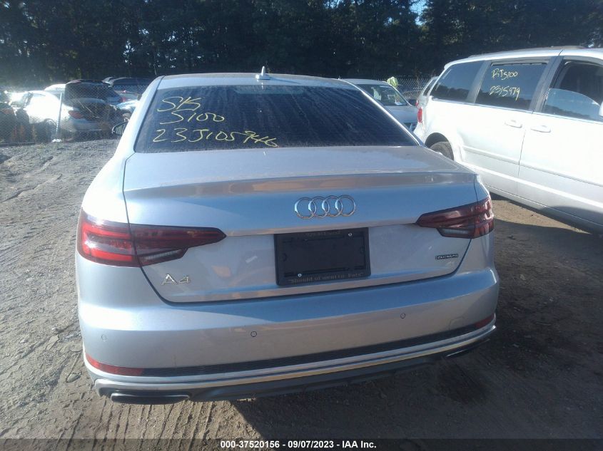 2019 AUDI A4 PREMIUM PLUS - WAUENAF45KA040141