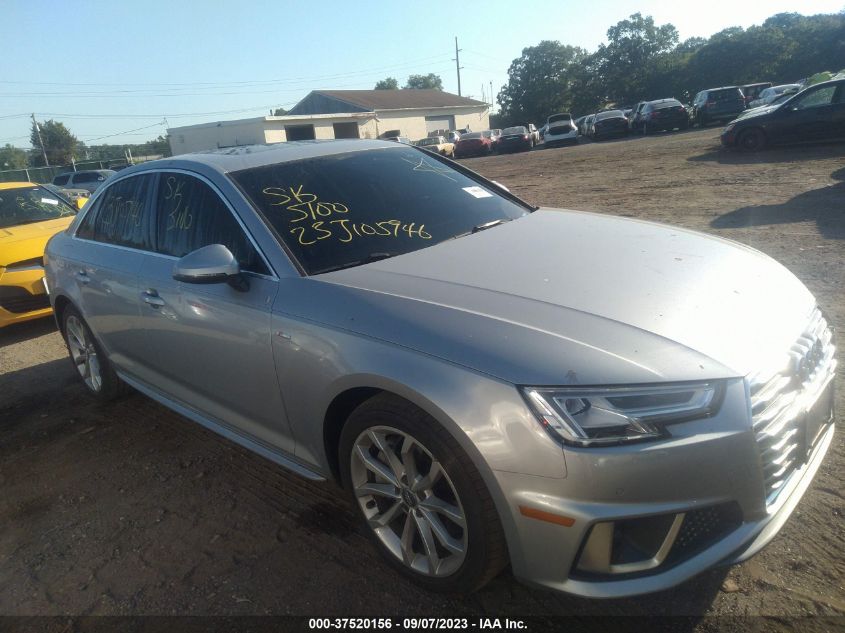 2019 AUDI A4 PREMIUM PLUS - WAUENAF45KA040141