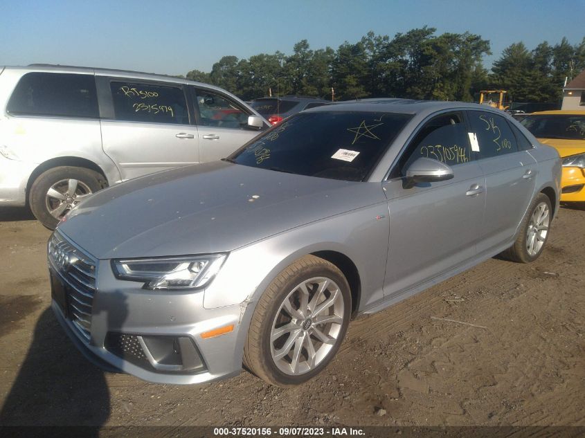 2019 AUDI A4 PREMIUM PLUS - WAUENAF45KA040141
