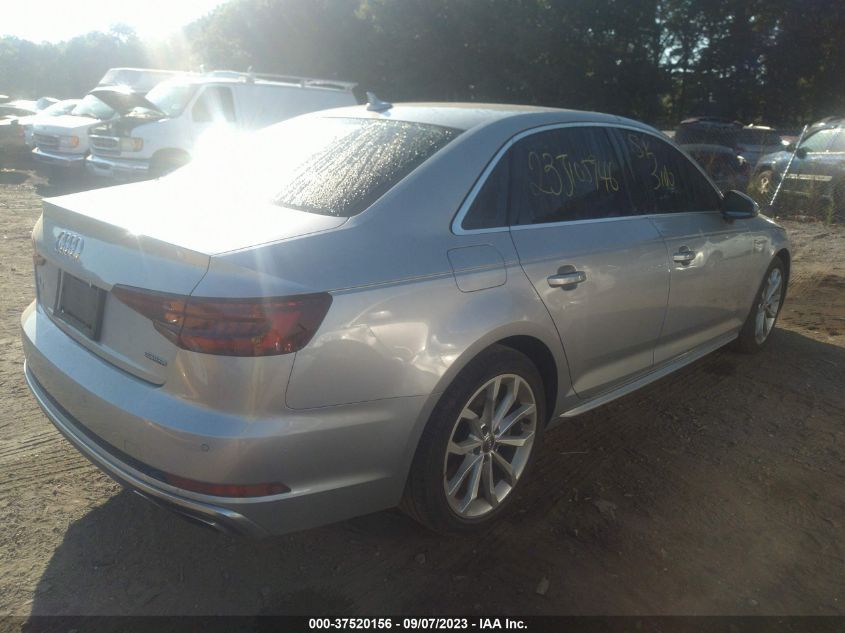 2019 AUDI A4 PREMIUM PLUS - WAUENAF45KA040141