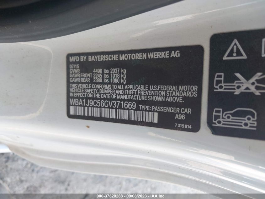 2016 BMW M235I XDRIVE WBA1J9C56GV371669