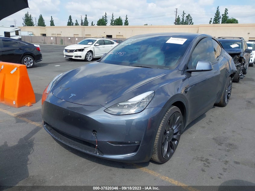 VIN 7SAYGDEF2NF398892 2022 TESLA MODEL Y PERFORMANCE