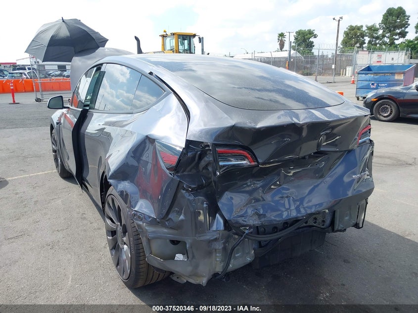 VIN 7SAYGDEF2NF398892 2022 TESLA MODEL Y PERFORMANCE