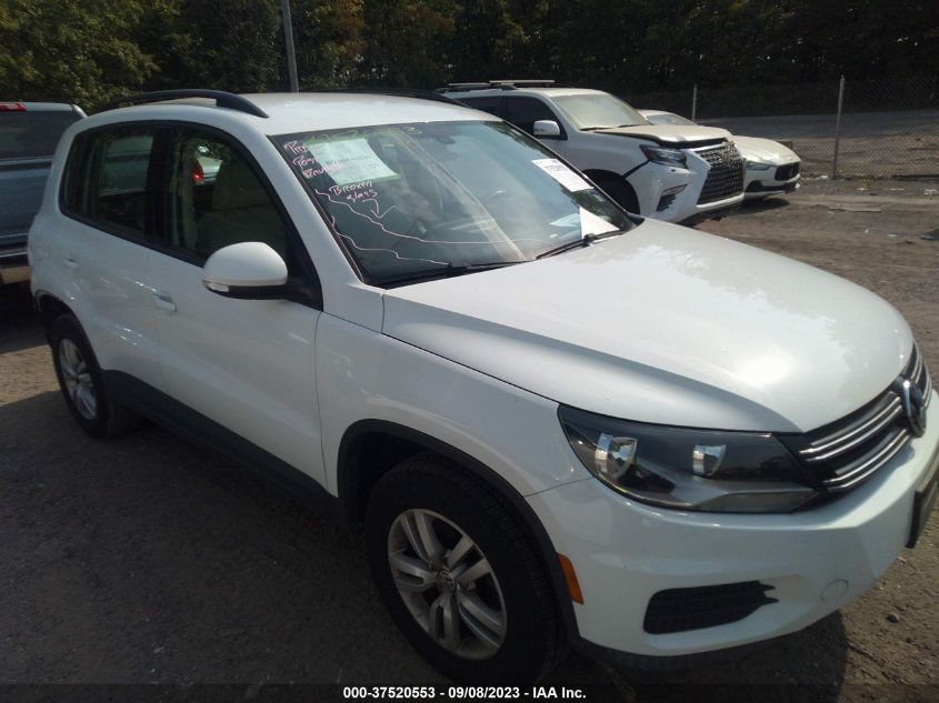 2016 VOLKSWAGEN TIGUAN S - WVGAV7AX3GW502515