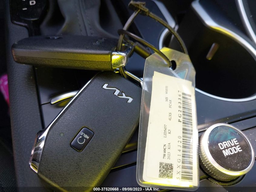 2023 KIA K5 LXS - 5XXG14J20PG203367