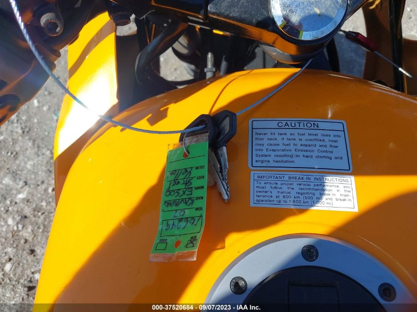 2007 KAWASAKI EX500 D - JKAEXVD177A106249
