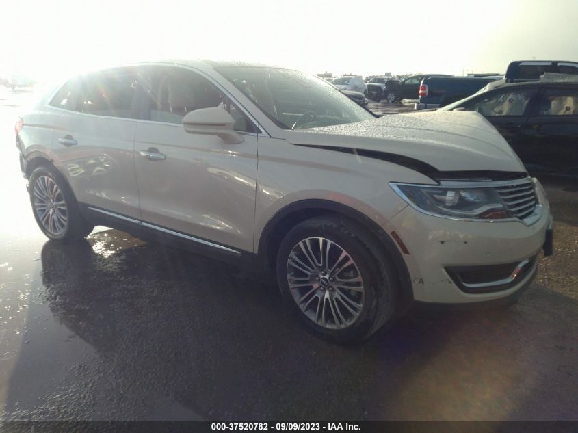 2016 LINCOLN MKX RESERVE - 2LMTJ6LP2GBL58604
