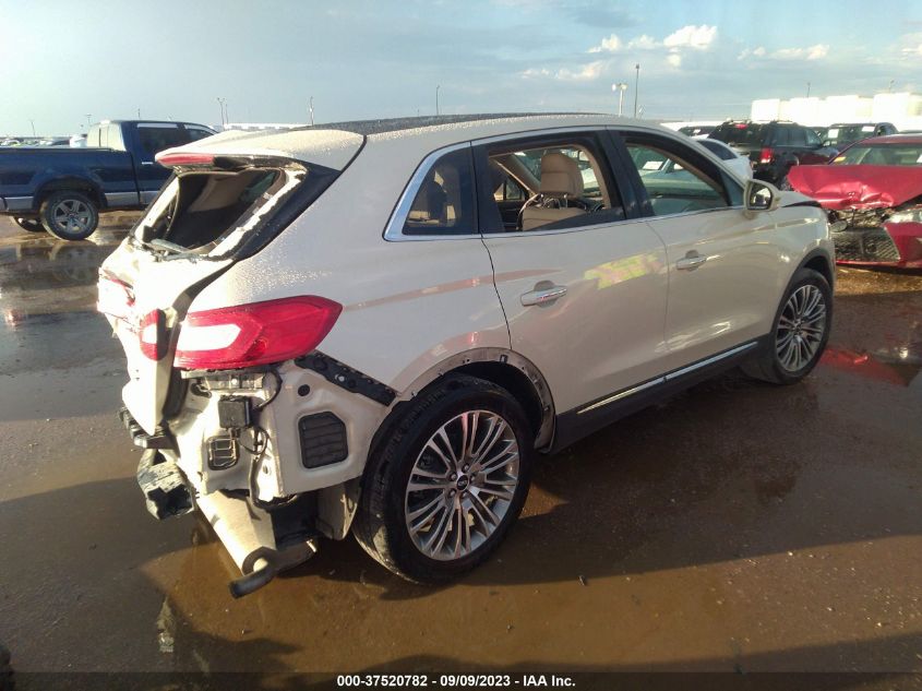 2016 LINCOLN MKX RESERVE - 2LMTJ6LP2GBL58604
