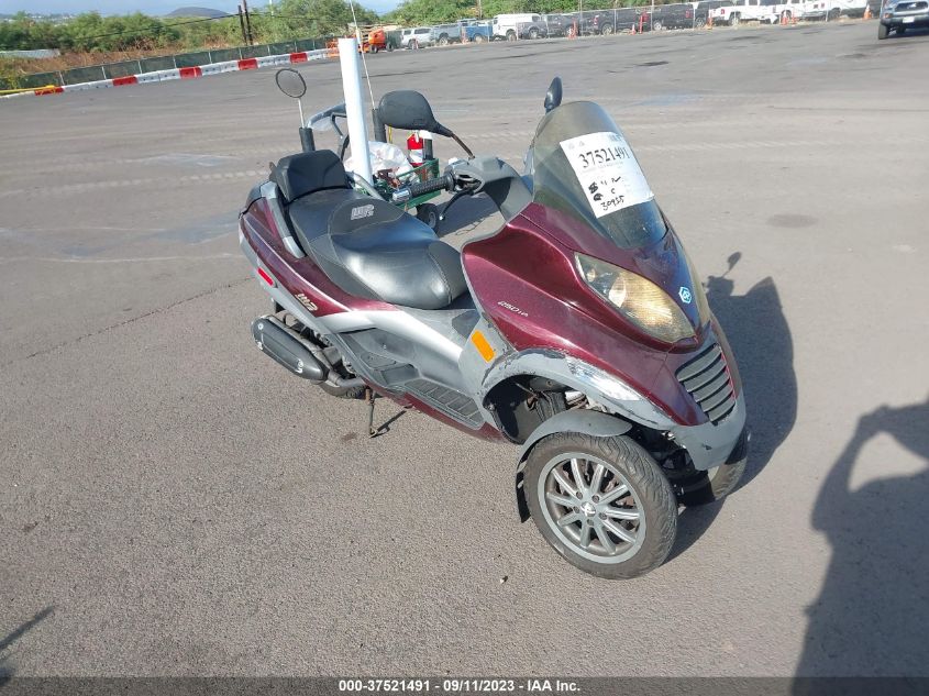 2007 PIAGGIO MP3 - ZAPM479M875001042