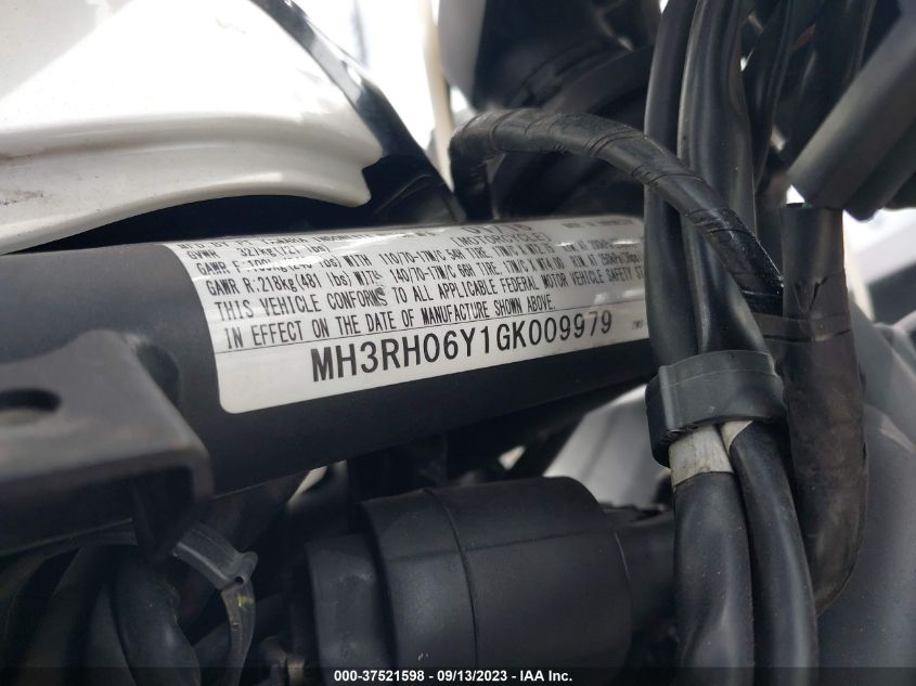 2016 YAMAHA YZFR3 MH3RH06Y1GK009979