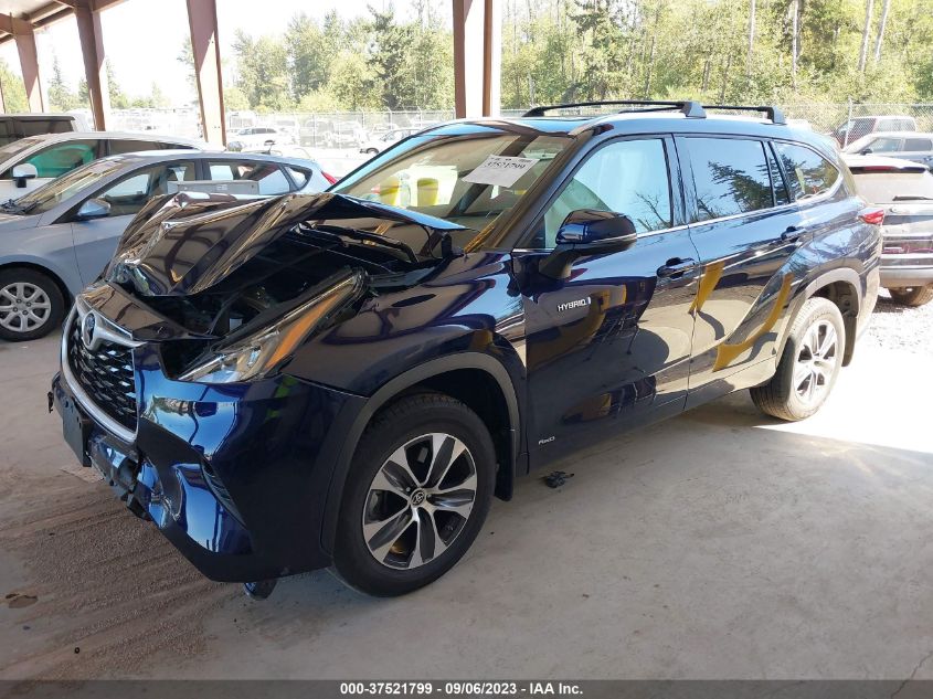 2020 TOYOTA HIGHLANDER HYBRID XLE - 5TDHBRCH0LS510496