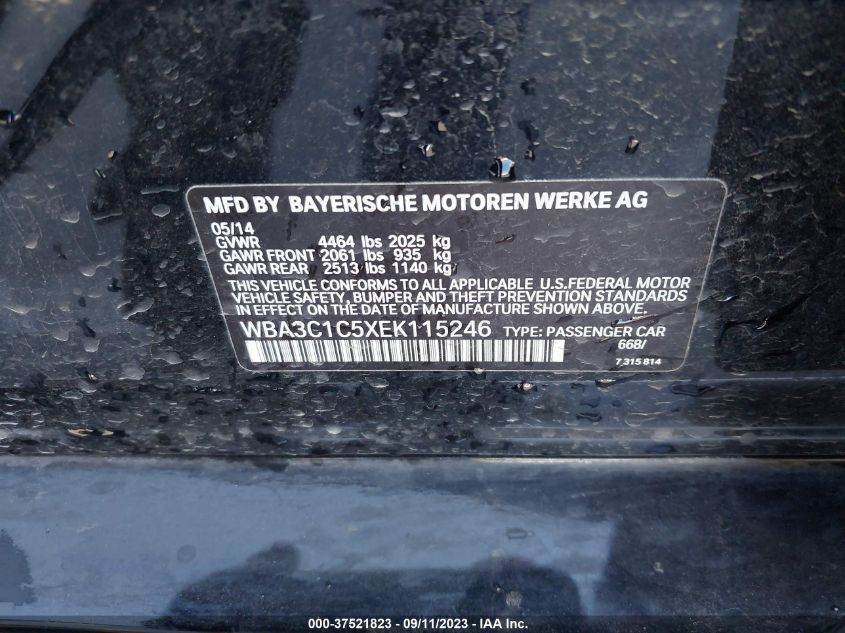 2014 BMW 328I - WBA3C1C5XEK115246