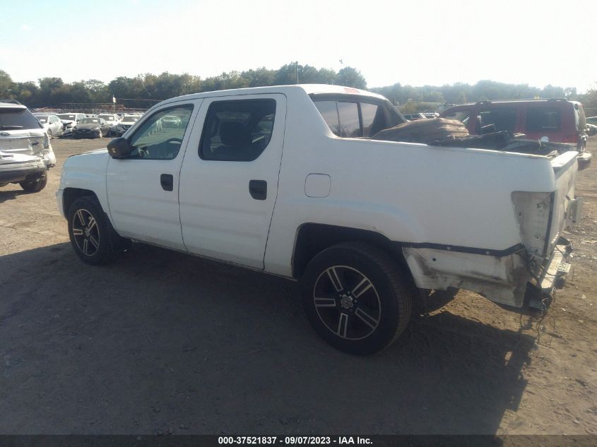 2014 HONDA RIDGELINE SPORT - 5FPYK1F7XEB010459
