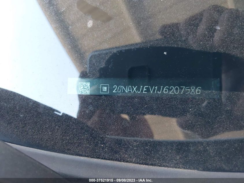 2018 CHEVROLET EQUINOX LT - 2GNAXJEV1J6207586