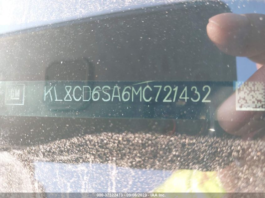 2021 CHEVROLET SPARK 1LT - KL8CD6SA6MC721432