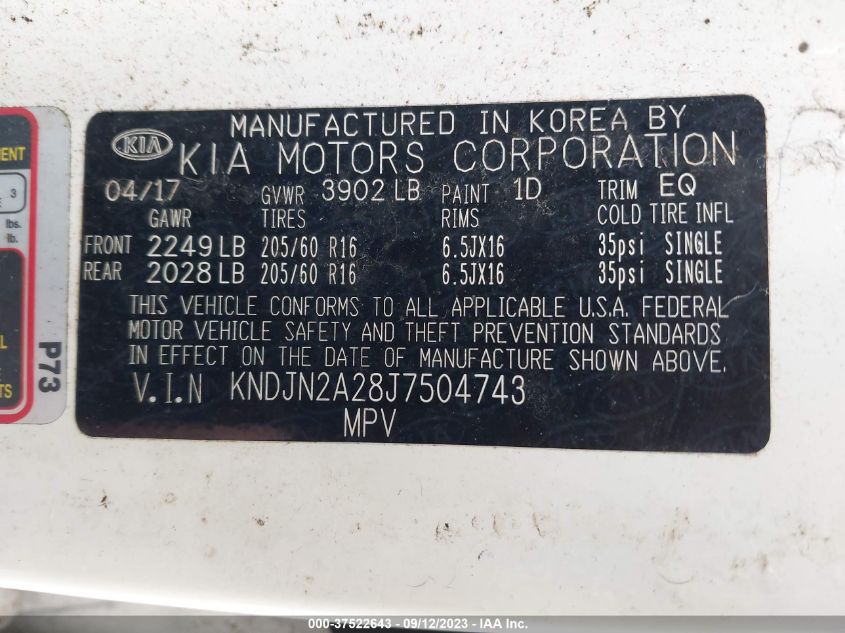 2018 KIA SOUL ! - KNDJN2A28J7504743