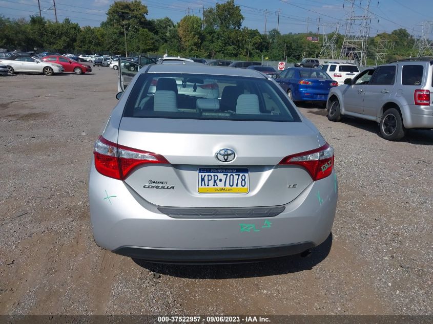 2015 TOYOTA COROLLA L/LE/S/S PLUS/LE PLUS - 2T1BURHE4FC422661