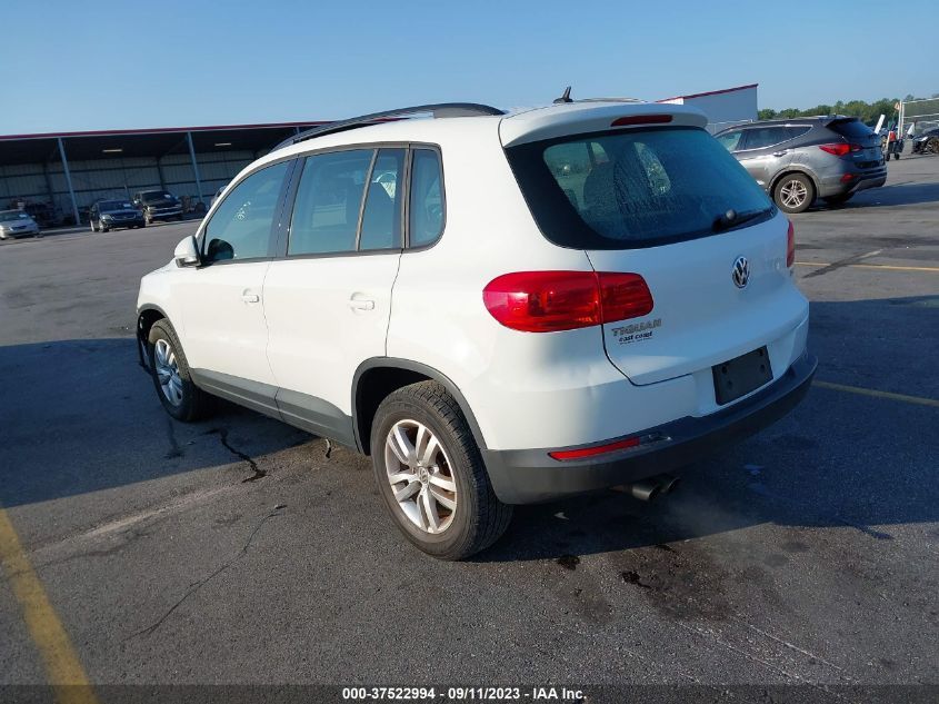 2016 VOLKSWAGEN TIGUAN S - WVGAV7AX8GW570664