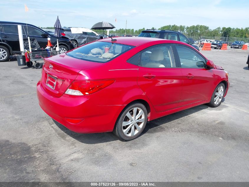 2014 HYUNDAI ACCENT GLS - KMHCU4AE7EU735525