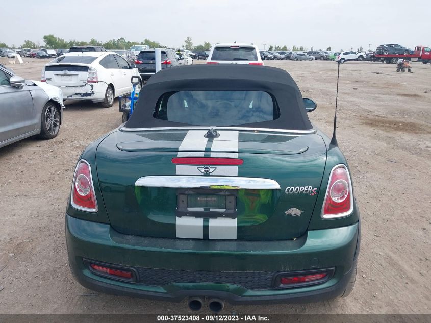 2013 MINI COOPER ROADSTER S WMWSY3C50DT565389