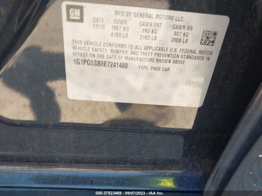 2014 CHEVROLET CRUZE LTZ - 1G1PG5SB8E7241480