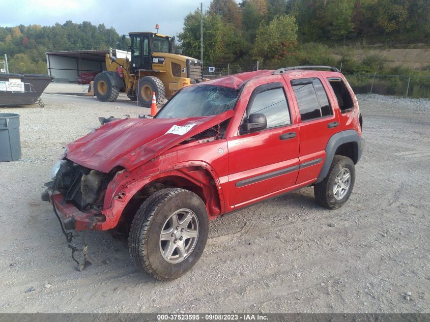 1J4GL48K14W254106 2004 JEEP LIBERTY SPORTphoto 2