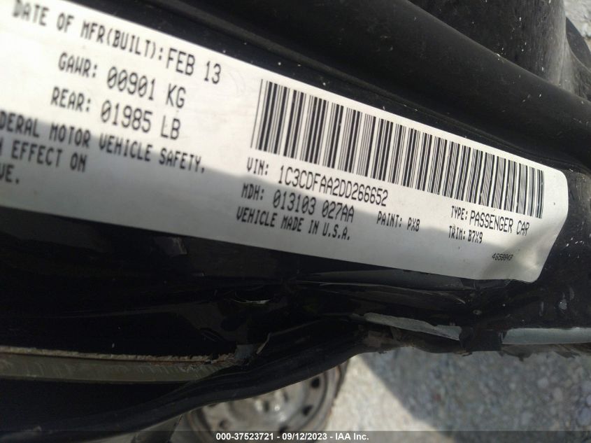 2013 DODGE DART SE - 1C3CDFAA2DD266652