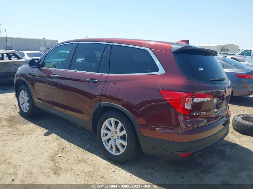 2019 HONDA PILOT LX - 5FNYF5H11KB013212