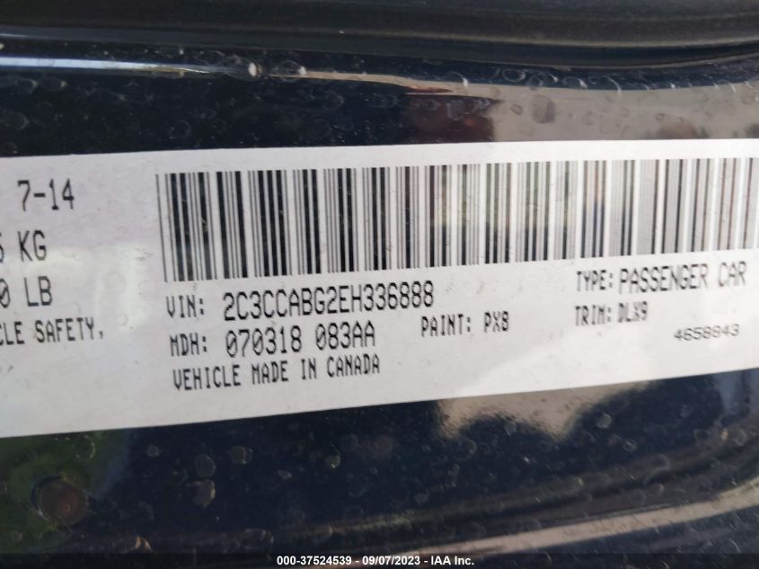 2014 CHRYSLER 300 300S - 2C3CCABG2EH336888