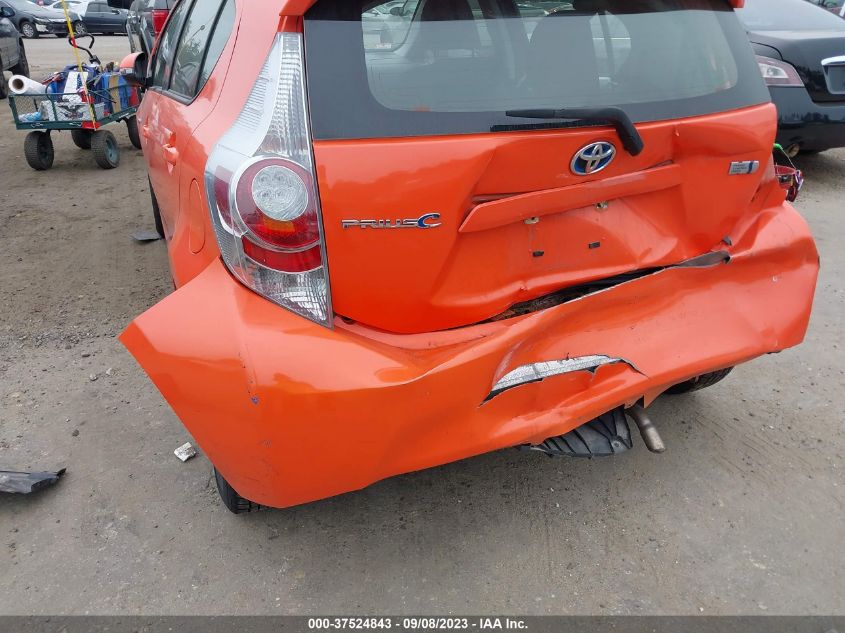 2013 TOYOTA PRIUS C ONE/TWO/THREE/FOUR - JTDKDTB3XD1055013