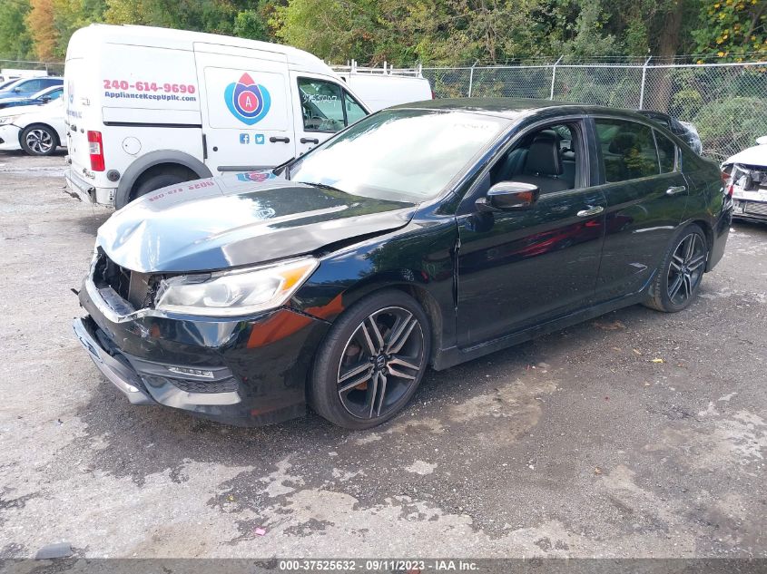 2016 HONDA ACCORD SEDAN SPORT - 1HGCR2F5XGA093276