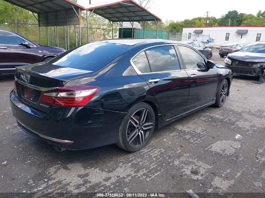 2016 HONDA ACCORD SEDAN SPORT - 1HGCR2F5XGA093276