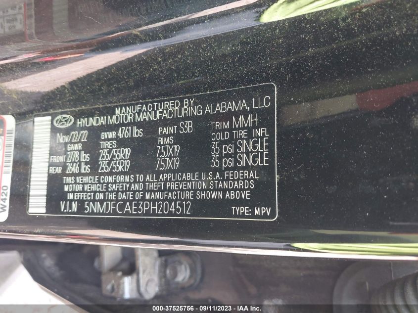 2023 HYUNDAI TUCSON SEL - 5NMJFCAE3PH204512