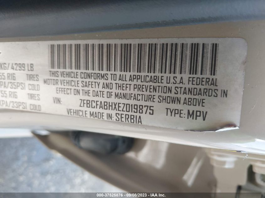 2014 FIAT 500L EASY - ZFBCFABHXEZ019875