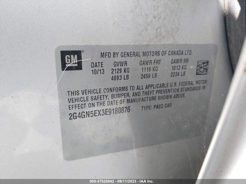 2014 BUICK REGAL PREMIUM I - 2G4GN5EX3E9180876