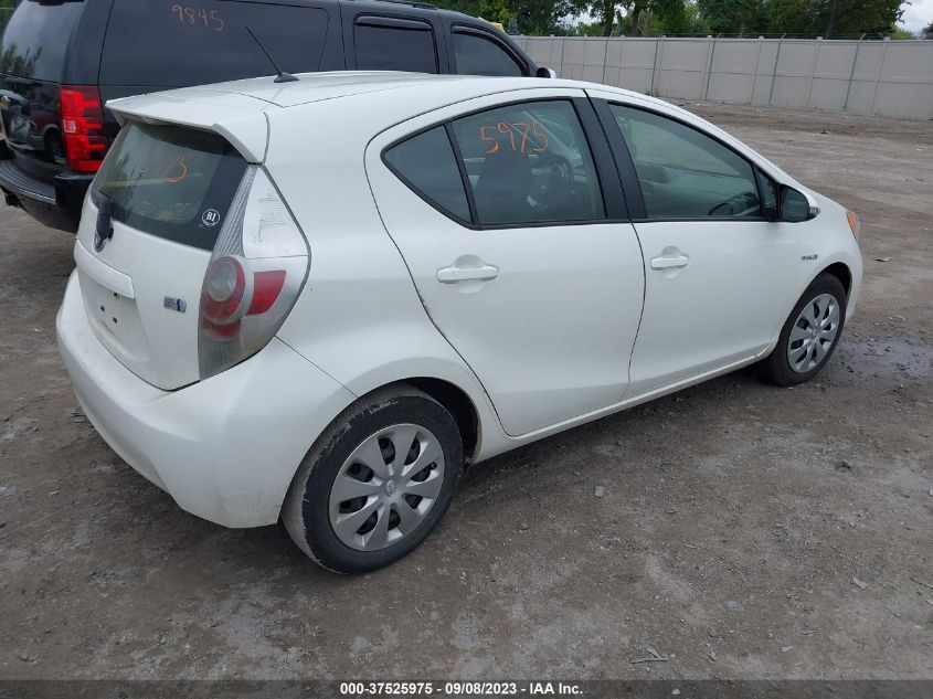 2014 TOYOTA PRIUS C ONE/THREE/TWO/FOUR - JTDKDTB33E1080711
