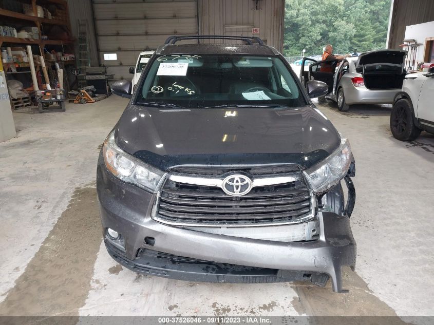 2016 TOYOTA HIGHLANDER LIMITED - 5TDDKRFH6GS342427