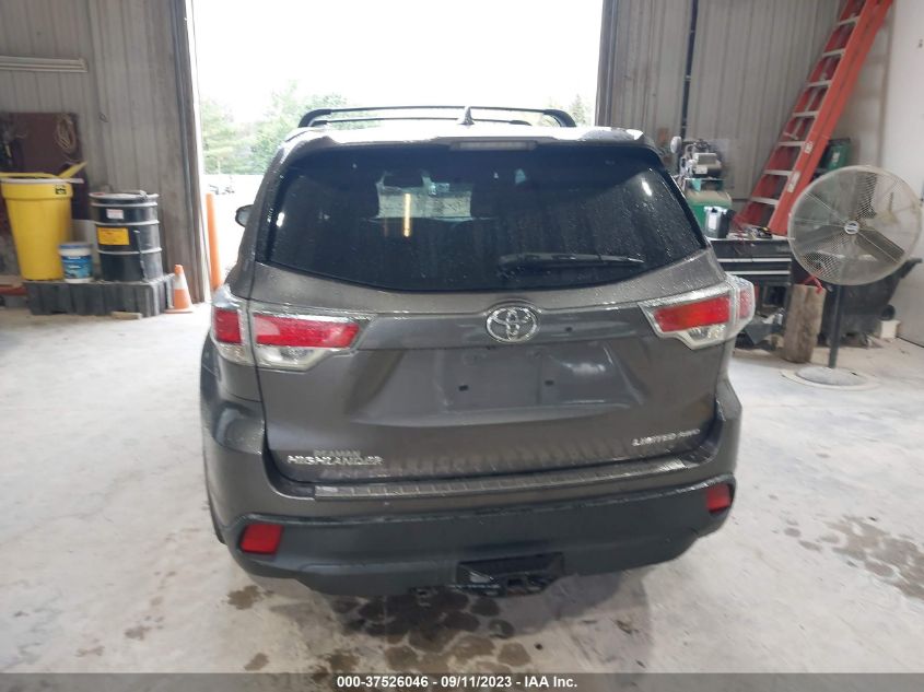 2016 TOYOTA HIGHLANDER LIMITED - 5TDDKRFH6GS342427