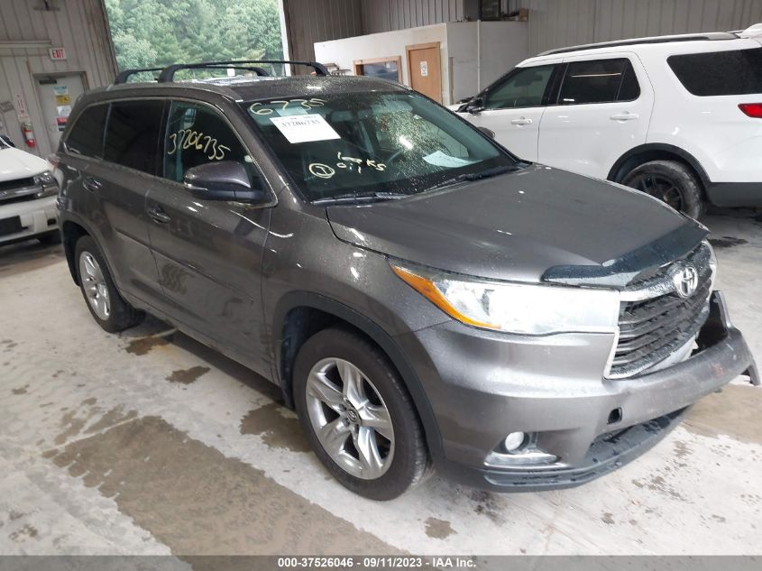 2016 TOYOTA HIGHLANDER LIMITED - 5TDDKRFH6GS342427