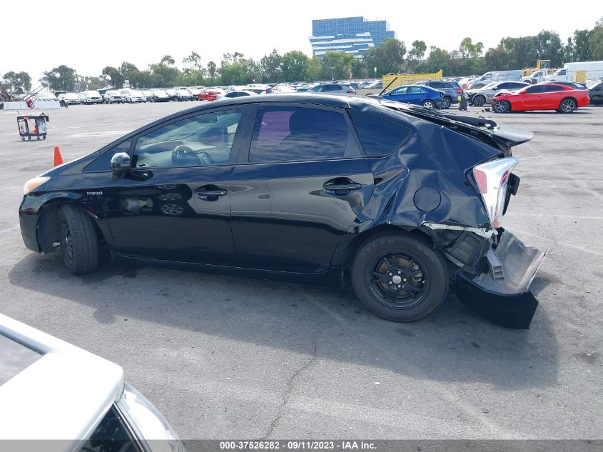 2013 TOYOTA PRIUS ONE/TWO/THREE/FOUR/FIVE - JTDKN3DU9D5543865