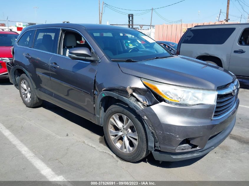 2014 TOYOTA HIGHLANDER LE - 5TDZKRFH9ES020769