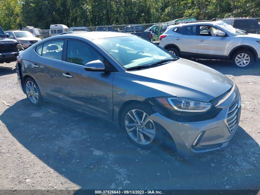 2017 HYUNDAI ELANTRA LIMITED - KMHD84LF6HU355210