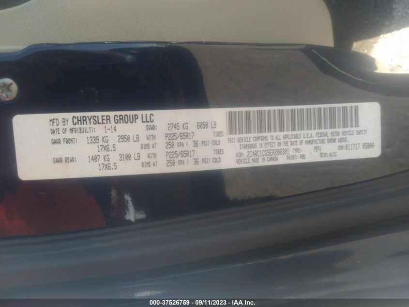 2014 CHRYSLER TOWN & COUNTRY TOURING-L - 2C4RC1CG5ER280301