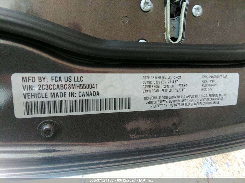 2021 CHRYSLER 300 S - 002C3CCABG8MH5500